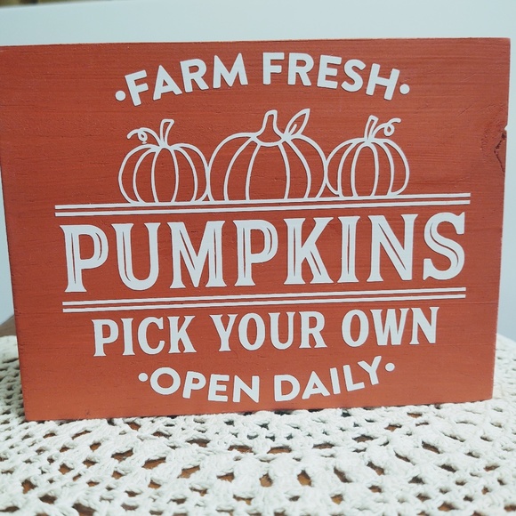 4/$20 TIERED TRAY DECOR/MINI WOOD SIGN/FALL DECOR $ - Picture 1 of 3